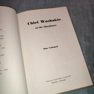 RARE Book Chief Washakie Mae Urbanek Native History Shoshone Indian Wyoming
